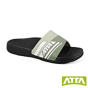 ATTA流線均壓室外拖鞋 JP27 綠黑