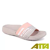 ATTA流線均壓室外拖鞋 JP24 粉灰