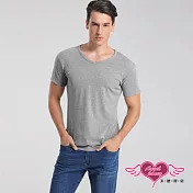 AngelHoney天使霓裳 塑身衣 簡約時尚 短袖彈性透氣運動上衣 內搭T恤 健身 (共四色M~2L) M 灰色
