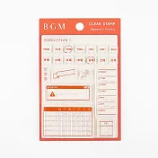 【BGM】+Clear Stamp 自由編排透明印章 ‧ 記錄系列- 週間