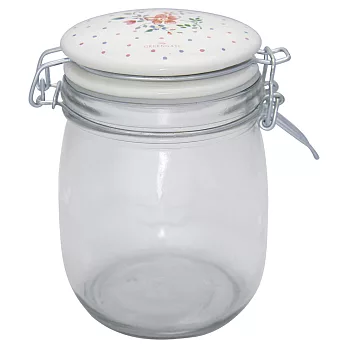 GREENGATE / Belle white 玻璃儲物罐0.75L