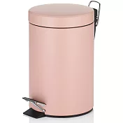 《KELA》簡約腳踏式垃圾桶(粉3L) | 回收桶 廚餘桶 踩踏桶