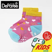 蒂巴蕾 KIDS童襪 直角1/2襪-甜心 粉紅 (S尺寸)