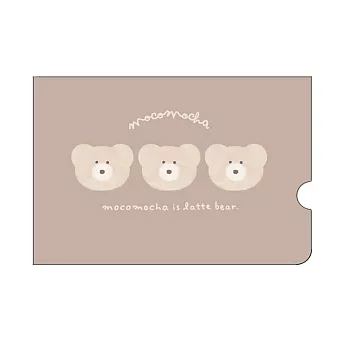 【Q-lia】日本Mokomoka熊熊折疊式隨身口罩收納套3入 ‧ 棕