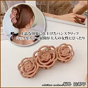 『坂井.亞希子』浪漫花都鏤空玫瑰造型髮抓夾  -粉色