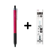 【TOMBOW日本蜻蜓】MONO graph Lite 0.5mm油性原子筆+筆芯(黑) 粉紅色