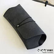 【Sayaka紗彌佳】質感設計簡約軟皮太陽眼鏡盒 - - 黑色