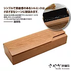 【Sayaka紗彌佳】質感設計日本職人個性木紋眼鏡收納盒  -淺棕色