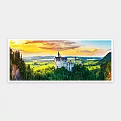 全景4000片長版拼圖 - 德國 - 夕陽下的新天鵝堡
