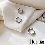 【Hera 赫拉】個性金屬感耳骨夾三件組-2色 H11007162 銀色