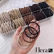 【Hera 赫拉】韓版簡約時尚髮圈髮束-5款(10入組) H11007164 單色麻花