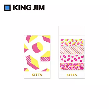 【HITOTOKI】KITTA 隨身攜帶和紙膠帶 螢光墨水 圖形 (KITP001)