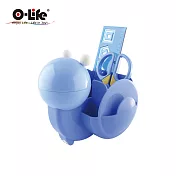 【O-Life】蝸牛造型置物收納盒(造型筆筒 學童文具收納 桌面整理) 藍色
