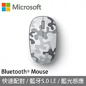 Microsoft 微軟精巧藍牙滑鼠(迷彩特別版)- 冰川白