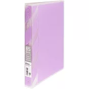 KYOKUTO B5 26孔寬幅半透明彩色資料夾 粉紫