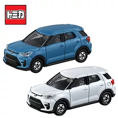 【日本正版授權】兩款一組 TOMICA NO.8 豐田 RAIZE Toyota 休旅車/玩具車 多美小汽車