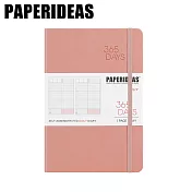 PAPERIDEAS A5子彈筆記本 365DAY自填日計劃 绑帶基礎款 裸粉