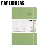 PAPERIDEAS A5子彈筆記本 365DAY自填日計劃 绑帶基礎款 牛油果綠