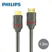 飛利浦 1.5m HDMI 2.0 影音傳輸線 SWV5613G/00 黑色