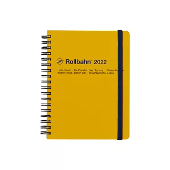【DELFONICS】2022 Rollbahn線圈月記事手帳L ‧ 經典素色- 黃色