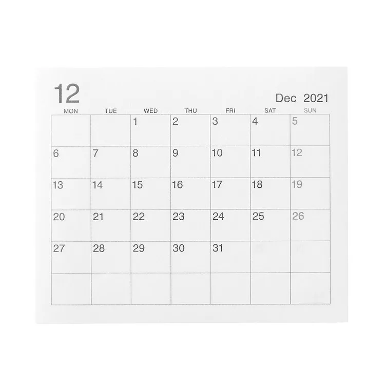 博客來 Muji無印良品 便利貼月曆 大 21年12月 22年12月 博客來 Muji無印良品 便利貼月曆 大 21年12月 22年12月