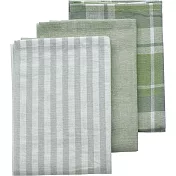 《KELA》純棉擦拭布3件(綠) | 廚房抹布 清潔布 擦拭布