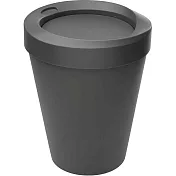 《VERSA》搖擺蓋垃圾桶(黑9L) | 回收桶 廚餘桶