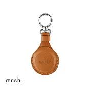 Moshi AirTag 皮革鑰匙圈 焦糖棕