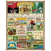 美國 Cavallini & Co. 1000片拼圖 關於露營