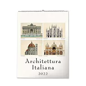 義大利 IFI 2022年  掛曆/月曆 義大利歷史建築