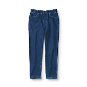 [MUJI無印良品]兒童棉混輕鬆活動舒適拼接丹寧緊身長褲 110 靛藍