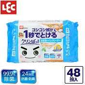 日本LEC 激落君Cleanpa廁所清潔用防菌濕紙巾48枚入