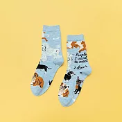 JDS設計襪-個性文創塗鴉藝術棉襪  * dog’s