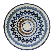 【BISQUE】北歐風美濃燒陶瓷深盤21cm ‧ 幾何紋