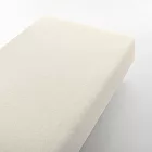 [MUJI無印良品]棉天竺含落棉床包/D/雙人/ 混淺米