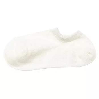 [MUJI無印良品]女棉混淺口直角襪23~25cm 柔白