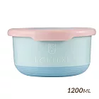 【HOUSUXI 舒熙】不鏽鋼雙層隔熱碗-1200ml -水藍