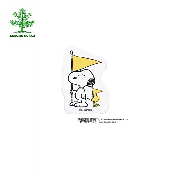 【KODOMO NO KAO】Snoopy木頭造型印章 H  旗子 (2247-024)