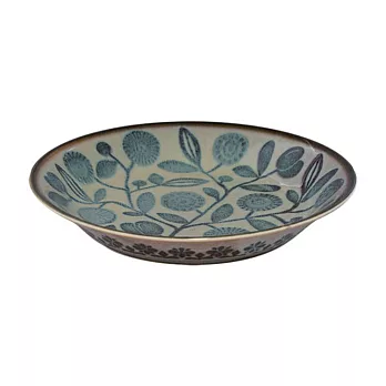 【Marusan Kondo】Clasico北歐經典復古風義大利麵陶瓷餐盤21cm ‧ 花園