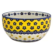 【MARUSAN KONDO】Porska波蘭陶風陶瓷餐碗15cm ‧ 黃釉花語