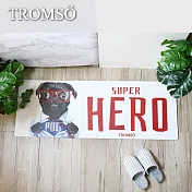 TROMSO廚房防油皮革地墊-K334小墨犬英雄