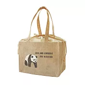 【TOMO】日本大尺寸可折疊束口綁帶環保購物收納袋 ‧ 熊貓
