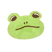 【TOMO】日本可愛動物大頭圓臉室內腳踏地墊 ‧ 青蛙(綠)