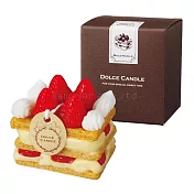 【Kameyama Candle House】可愛蛋糕造型香氛蠟燭 · 千層酥(草莓香)