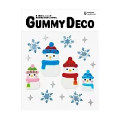 【Kameyama Candle House】Gummy Deco聖誕裝飾果凍玻璃窗貼 · 雪人