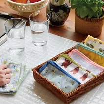 【日本Habituel】家居萬用抗菌擦拭布巾2入組 · 飛鳥+橡木葉