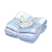 【日本Habituel】家居萬用擦拭純棉布巾3入組 ‧ 淺藍