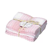 【日本Habituel】家居萬用擦拭純棉布巾3入組 ‧ 淺粉