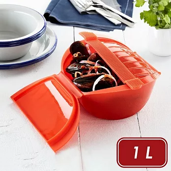 《LEKUE》蒸煮鍋(紅XL) | 耐熱 微波料理 懶人料理