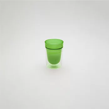 smith&hsu 白毫雙層玻璃杯 / 綠色 320ml